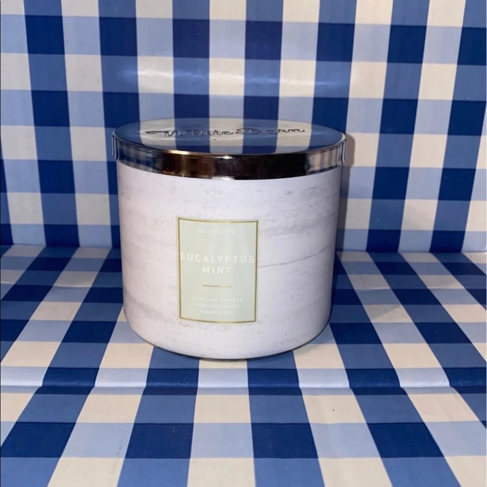 Bath and body works candle- eucalyptus mint